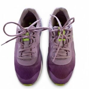 Under Armour Surge 3 Girls Running Shoes Hyper Lavender Neon Ombré Sneakers 5Y